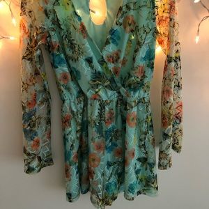 Cute summertime floral romper